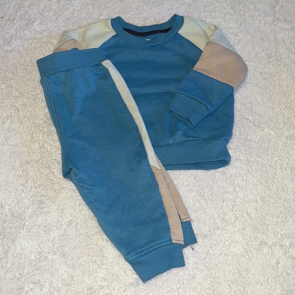 George matching blue sweat set 6-12 month baby boy clothing